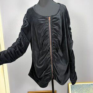 Black Velvet Blazer/Jacket - Corporate Goth